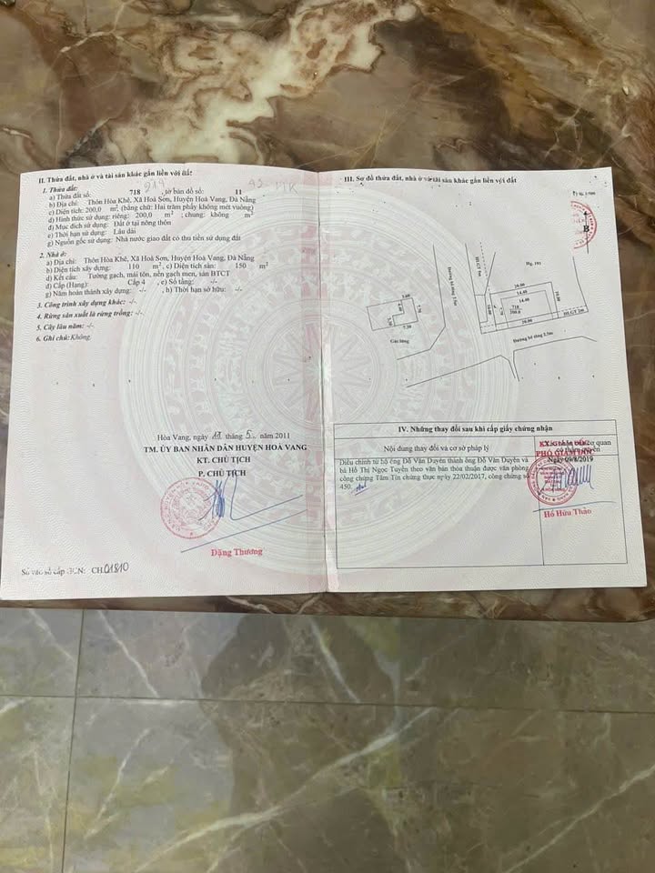 Đất ở Hòa Sơn, Đà Nẵng 200m² giá 2 tỷ - Nhà mê lửng mới, 2 mặt tiền thoáng mát!