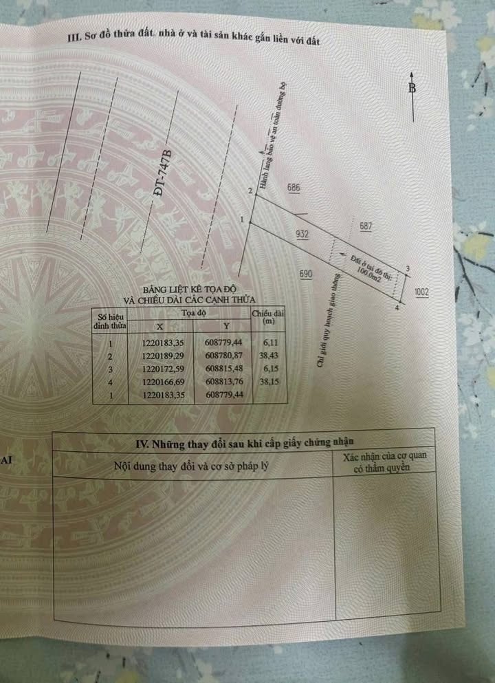 Đất nền mặt tiền ĐT 747B, phường Khánh Bình, 228m² giá 5.3 tỷ - Kinh doanh sinh lời!