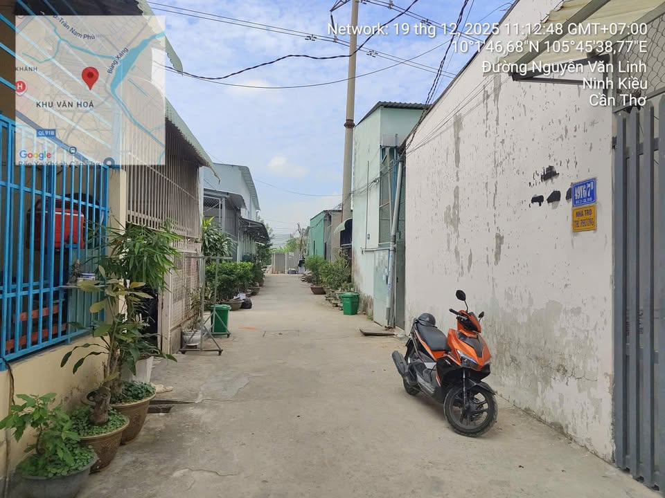 Nhà trọ Chính chủ 12 phòng tại Hẻm 11 Nguyễn Văn Cừ, Cần Thơ - Diện tích 283m², thu nhập >30 triệu/tháng