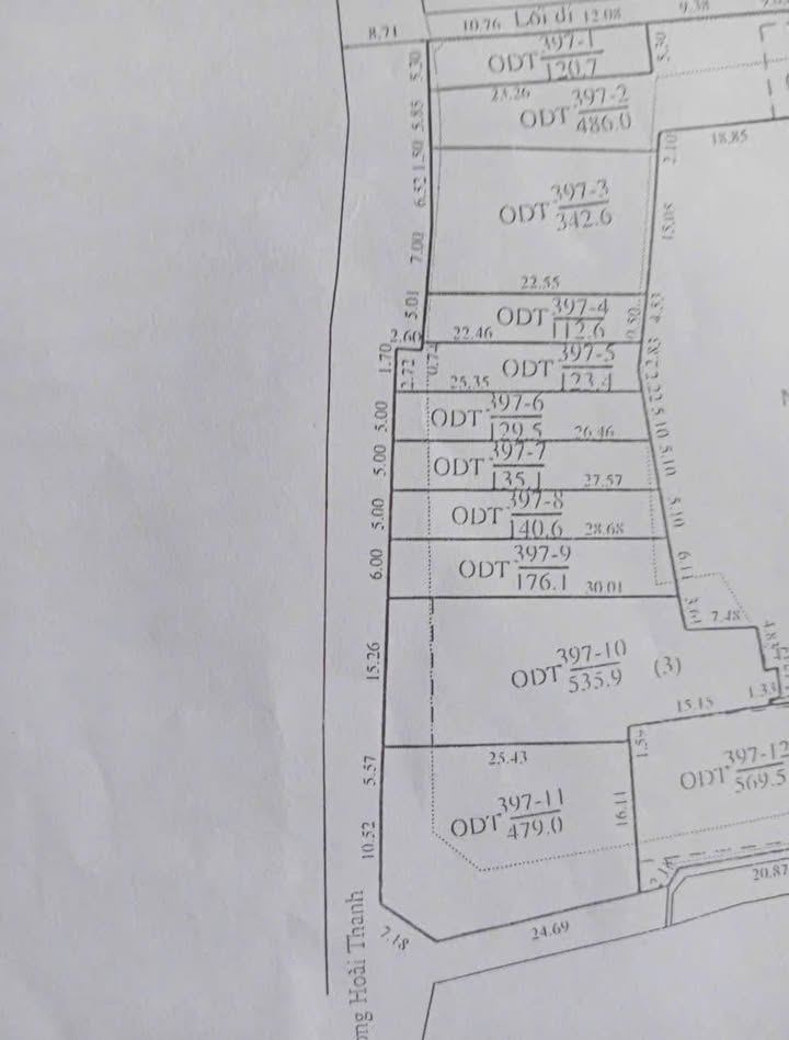 Đất Mặt tiền Hoài Thanh, Thủy Xuân, TP Huế 123m² - Vị trí đẹp, giá tốt!