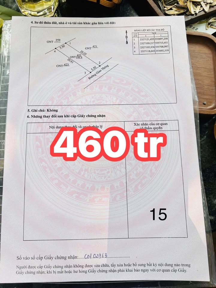 Đất thổ cư 65m² tại xã Tu Vũ, huyện Thanh Thủy - Giá thỏa thuận, pháp lý rõ ràng!