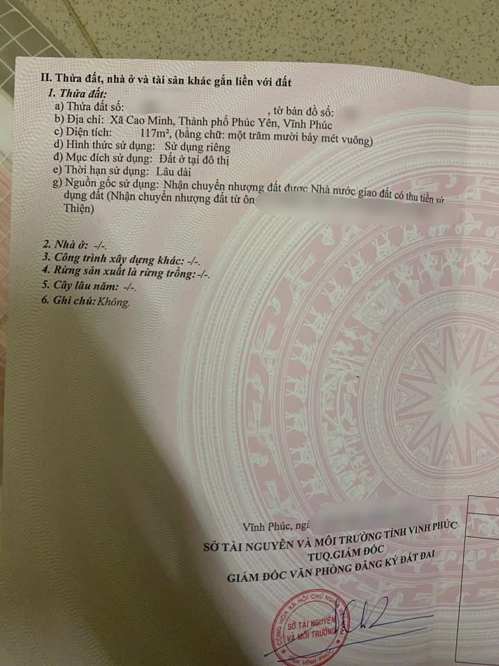 Đất nền sổ đỏ KĐT mới Xuân Hoà Điện Nước 117m² giá 3.627 tỷ - Vị trí trung tâm, thuận lợi cho đầu tư!