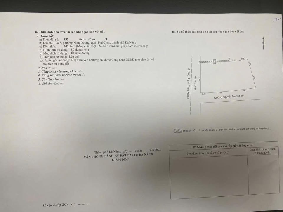 Đất nền Huỳnh Thúc Kháng Đà Nẵng 142m² giá 1x tỷ - Cơ hội đầu tư không thể bỏ qua!