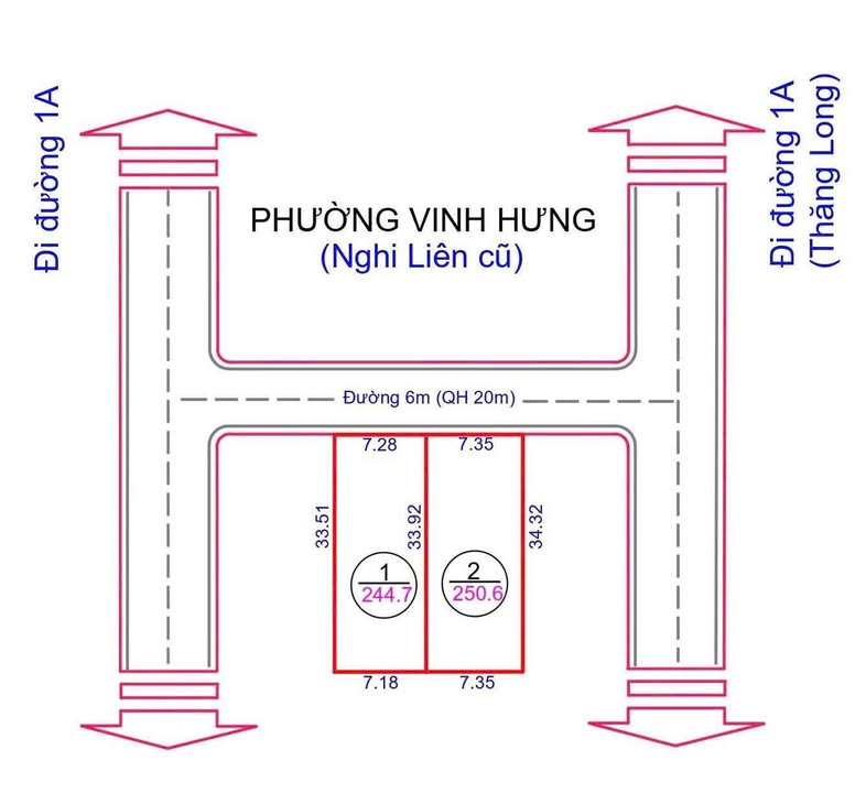 Đất thổ cư Nghi Liên - TP Vinh 247m² giá 3.8 tỷ - Đầu tư sinh lời ngay!