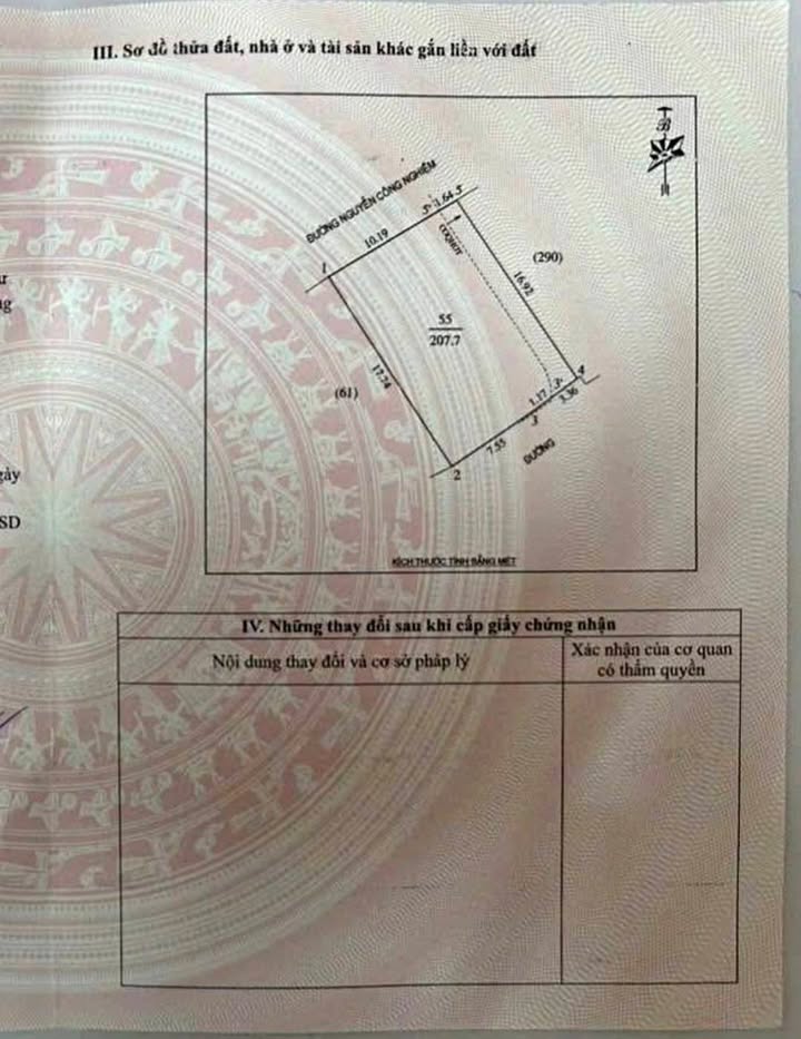 Đất kinh doanh mặt đường Nguyễn Công Nghiệm Vinh 207m² giá 1x tỷ - Cơ hội đầu tư sinh lời!