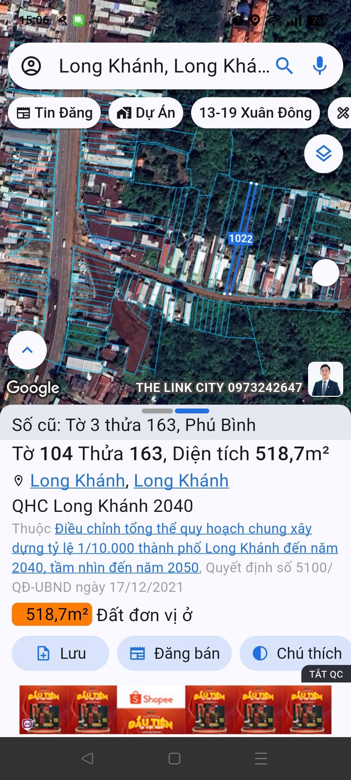 Đất nền Phú Bình, Long Khánh 518m² giá 2.95 tỷ - Mặt tiền đường lớn, vị trí đắc địa!