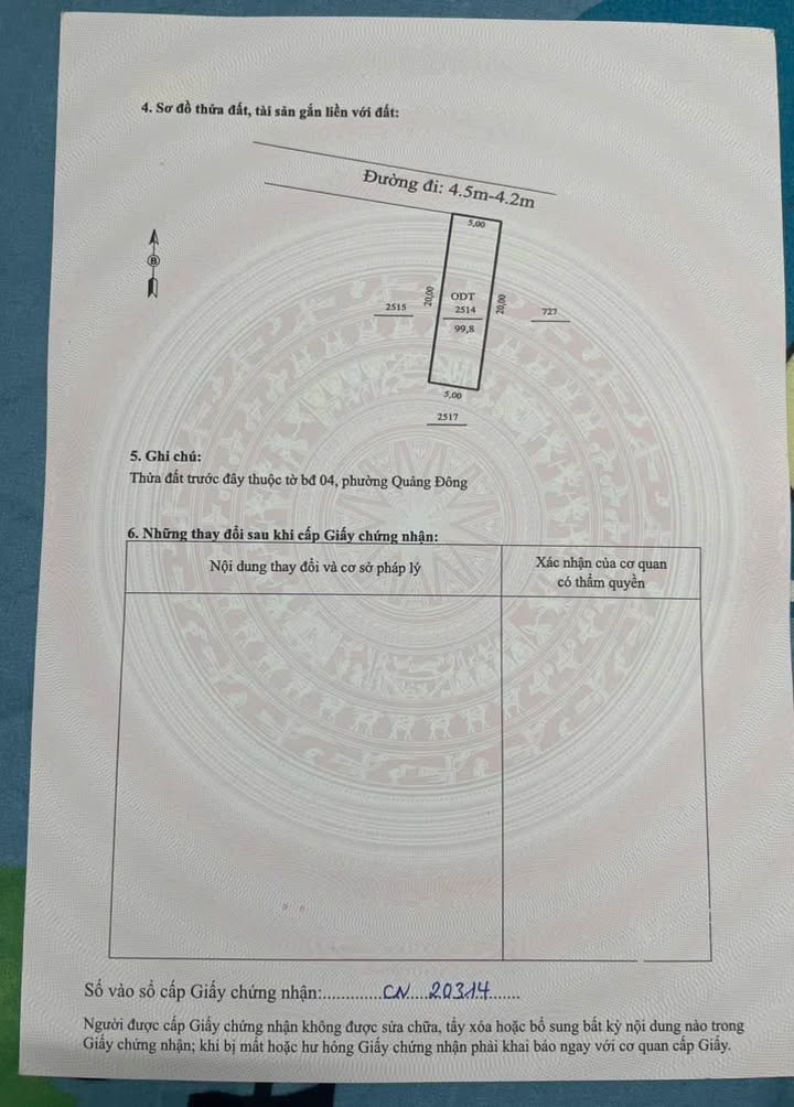 Lô đất đẹp tại phường Quảng Đông, TP Thanh Hóa 100m² chỉ 1.1 tỷ - Đầu tư sinh lời ngay!