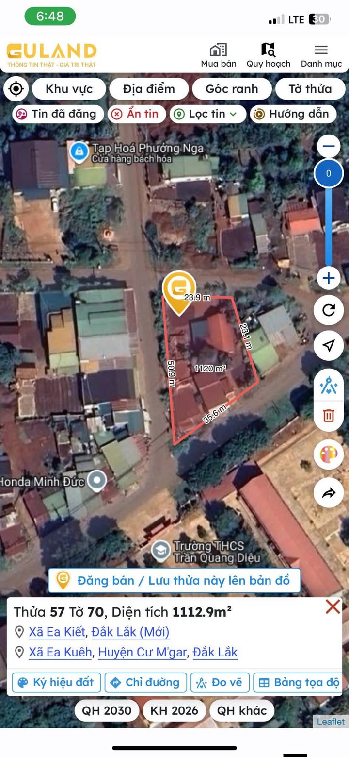 Đất nền Ea Kuêh 1112m² giá 8 tỷ - Tiềm năng kinh doanh lớn!