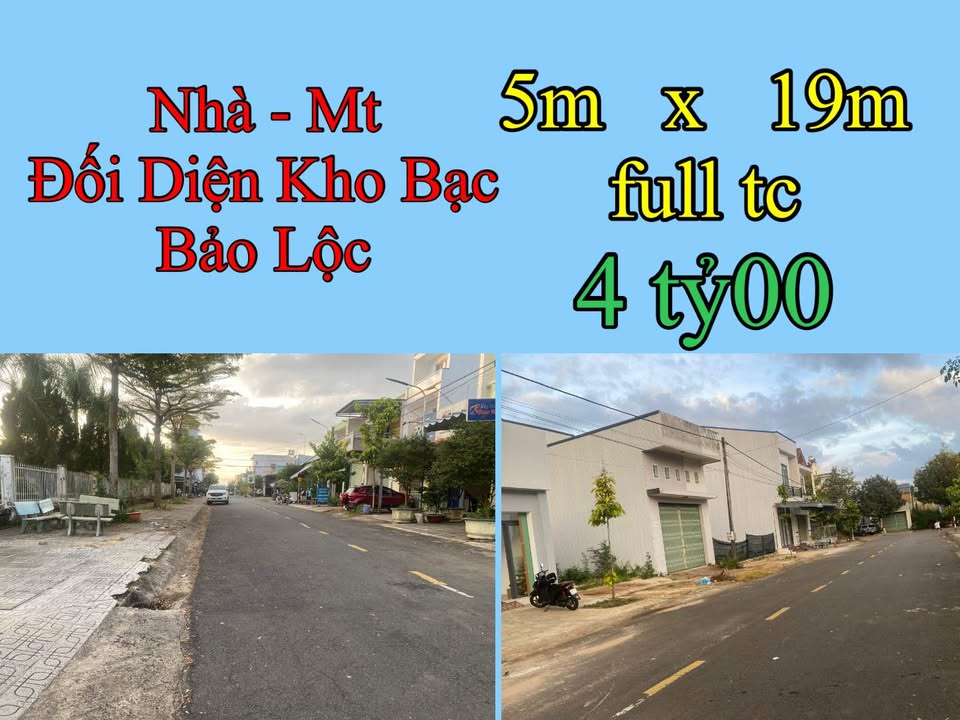 Nhà mặt tiền Hồ Tùng Mậu, Bảo Lộc 95m² giá 4 tỷ - Đầu tư homstay lý tưởng!