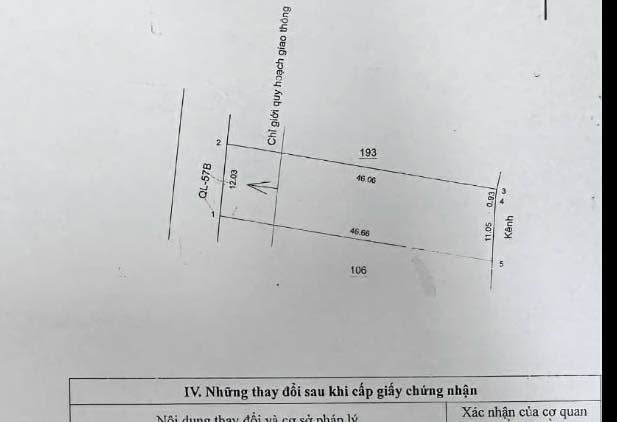 Đất mặt tiền Quốc lộ 57B, xã Thạnh Phước, 552m² giá 736 triệu - Cơ hội đầu tư sinh lời!