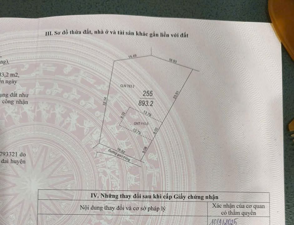 Đất nền Tân Liễu Yên Dũng 893.5m² chỉ 3 tỷ - Đầu tư sinh lời cao!