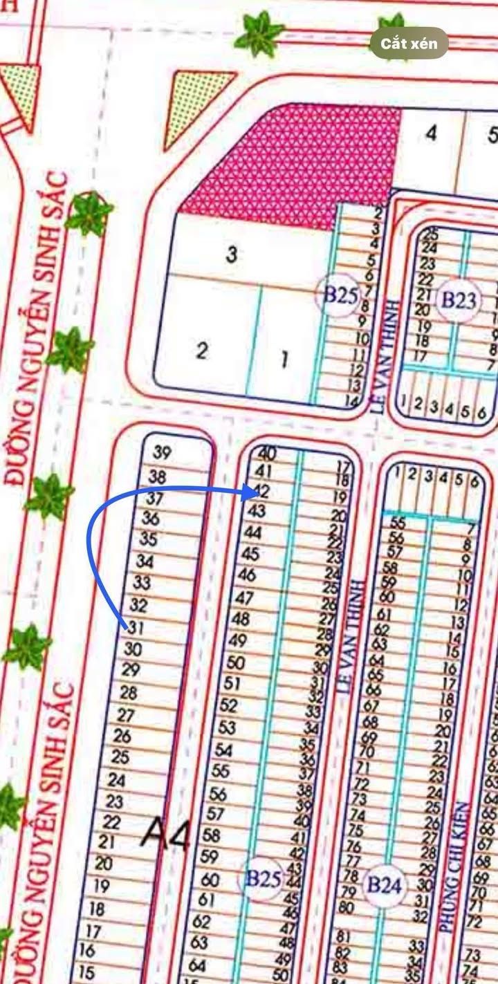 Đất mặt tiền đường Phú Lộc 22, Hòa Khánh, Đà Nẵng 94m² giá 8.xx tỷ - Vị trí đắc địa gần biển!