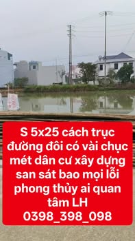 Đất nền Thị trấn Quán Lào 125m² - Hướng Bắc, giá thỏa thuận - Đầu tư sinh lời ngay!