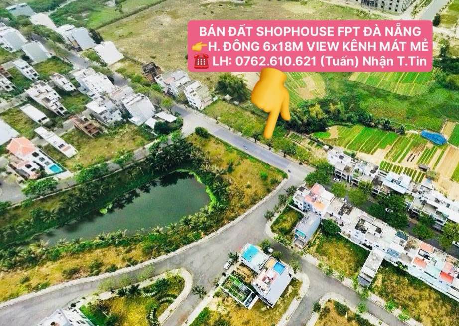 Bán shophouse FPT City Đà Nẵng 108m² giá 7 tỷ - Vị trí đắc địa, view kênh sinh thái!