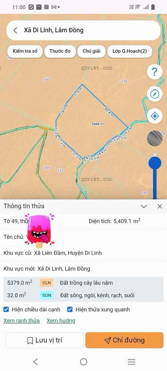 Đất nền Di Linh Lâm Đồng 54000m² giá 828 triệu - Cơ hội đầu tư hấp dẫn!