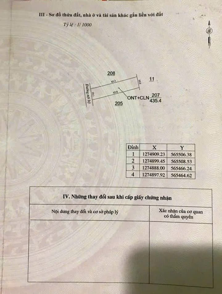 Đất thổ cư Tiến Thành Đồng Xoài 430m² giá 2.25 tỷ - Đầu tư sinh lời hấp dẫn!
