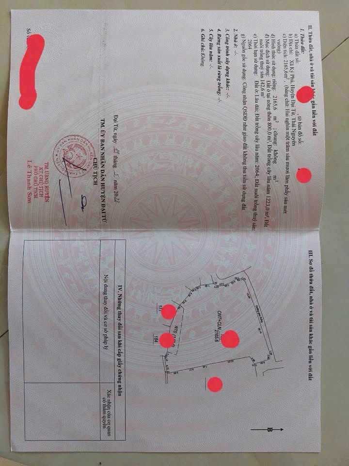 Đất nền Vạn Phú, Đại Từ, Thái Nguyên 2000m² giá 2 tỷ - Đầu tư sinh lợi ngay!