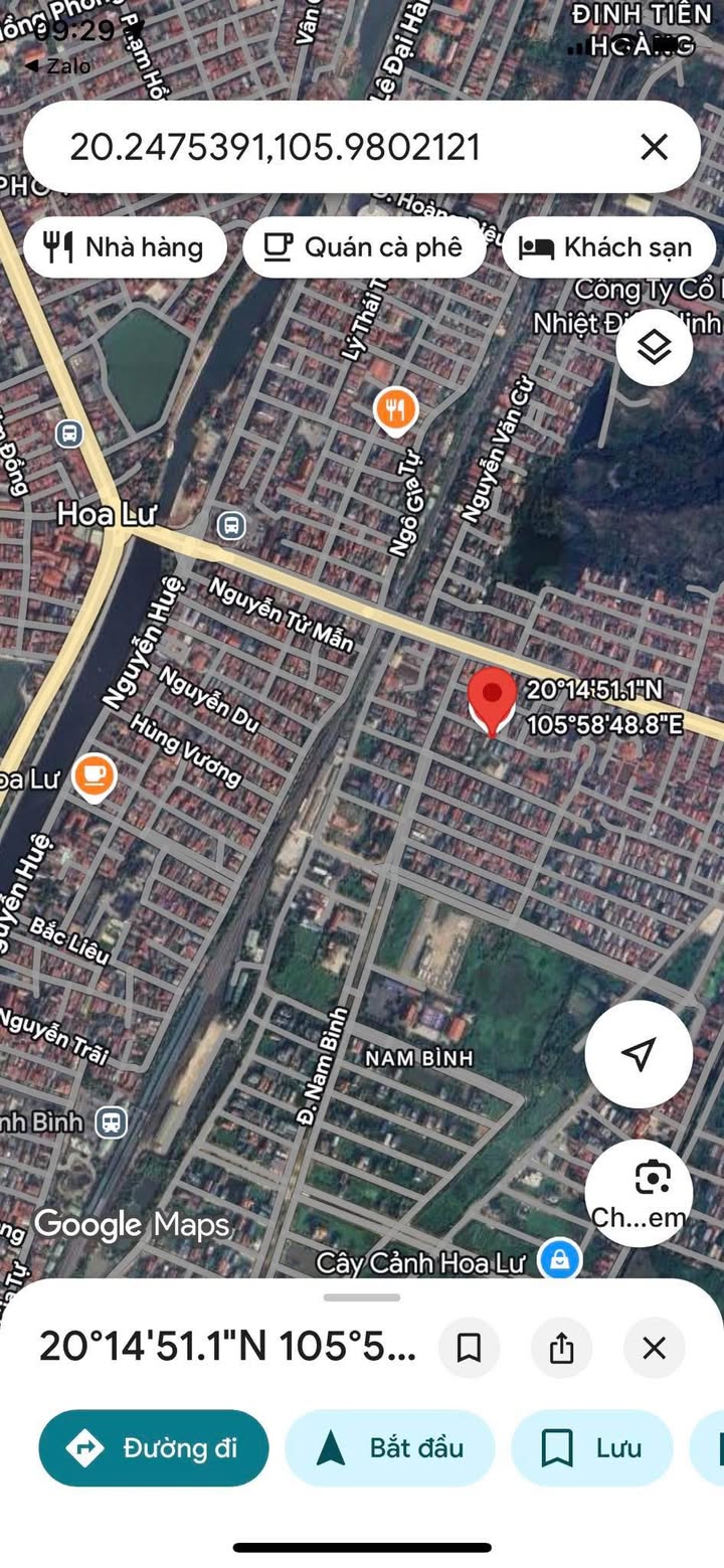 Đất nền ngõ 2 phố Đại Phong, phường Nam Bình, 80m² - Hướng Nam, đường ô tô tránh nhau!