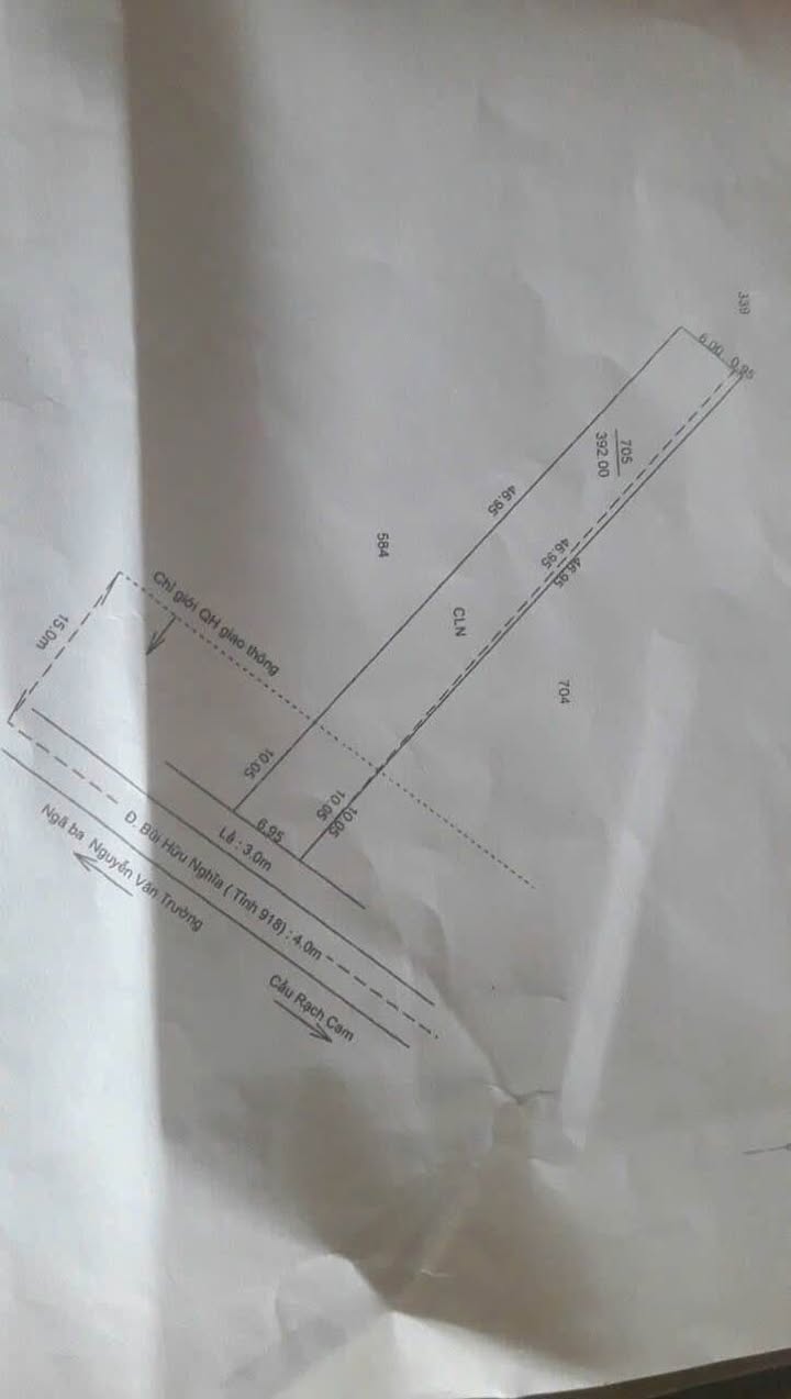 Đất nền mặt tiền Bùi Hữu Nghĩa, Long Tuyền, Bình Thủy 399m² - Giá hấp dẫn 3.5 tỷ!