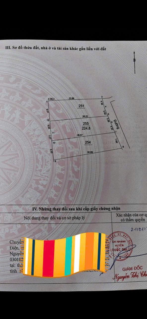 Đất thổ cư Phú Cát, Quốc Oai 224m² giá chỉ 224.8 triệu - Cơ hội đầu tư hấp dẫn!