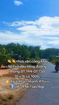 Đất nền Dầu Tiếng Bình Dương 760m² giá 1 tỷ - Cơ hội đầu tư tuyệt vời!