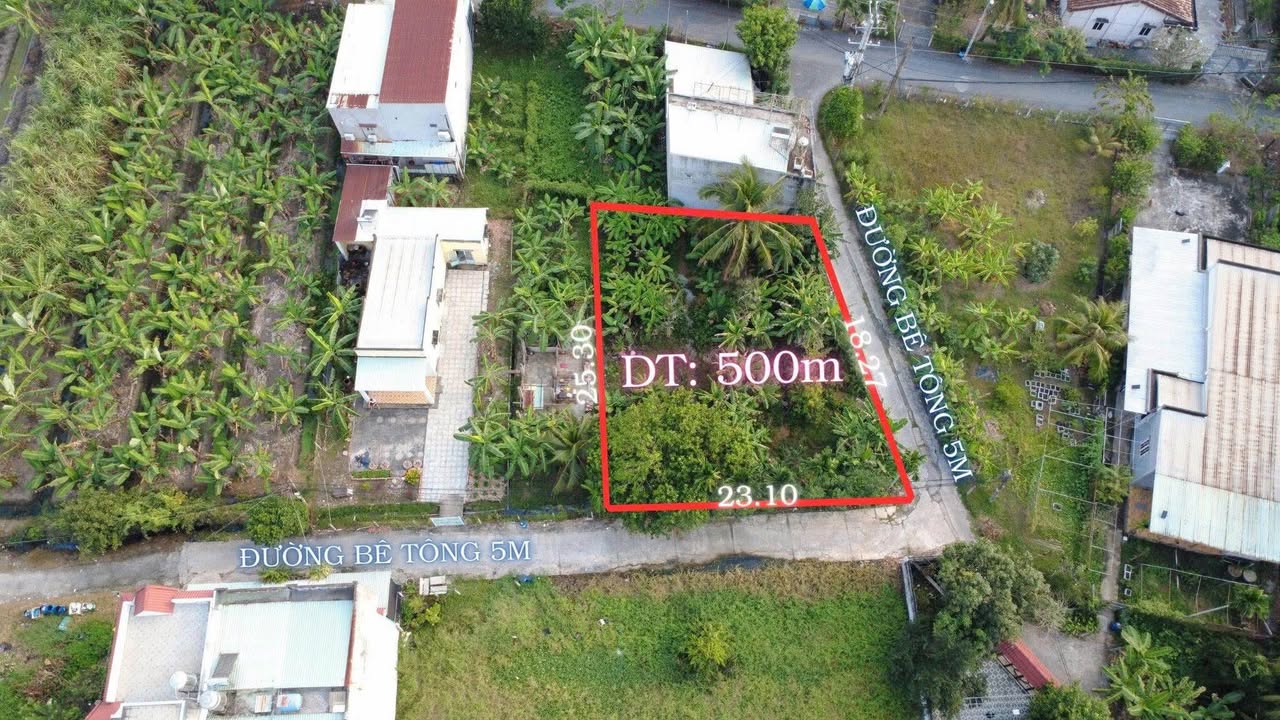 Đất nền góc 2 mặt tiền tại Bình Mỹ, Củ Chi 500m² giá 4.25 tỷ - Đầu tư sinh lời ngay!