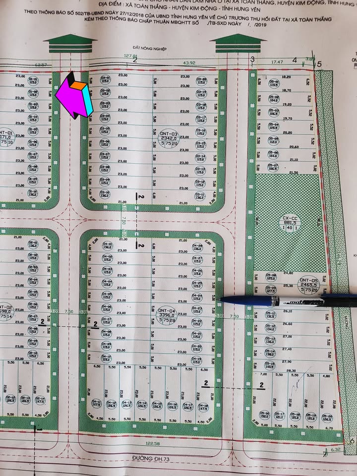 Đất nền Kim Động Hưng Yên 115m² giá 3.569 tỷ - Hướng Đông đẹp, gần trường mầm non!