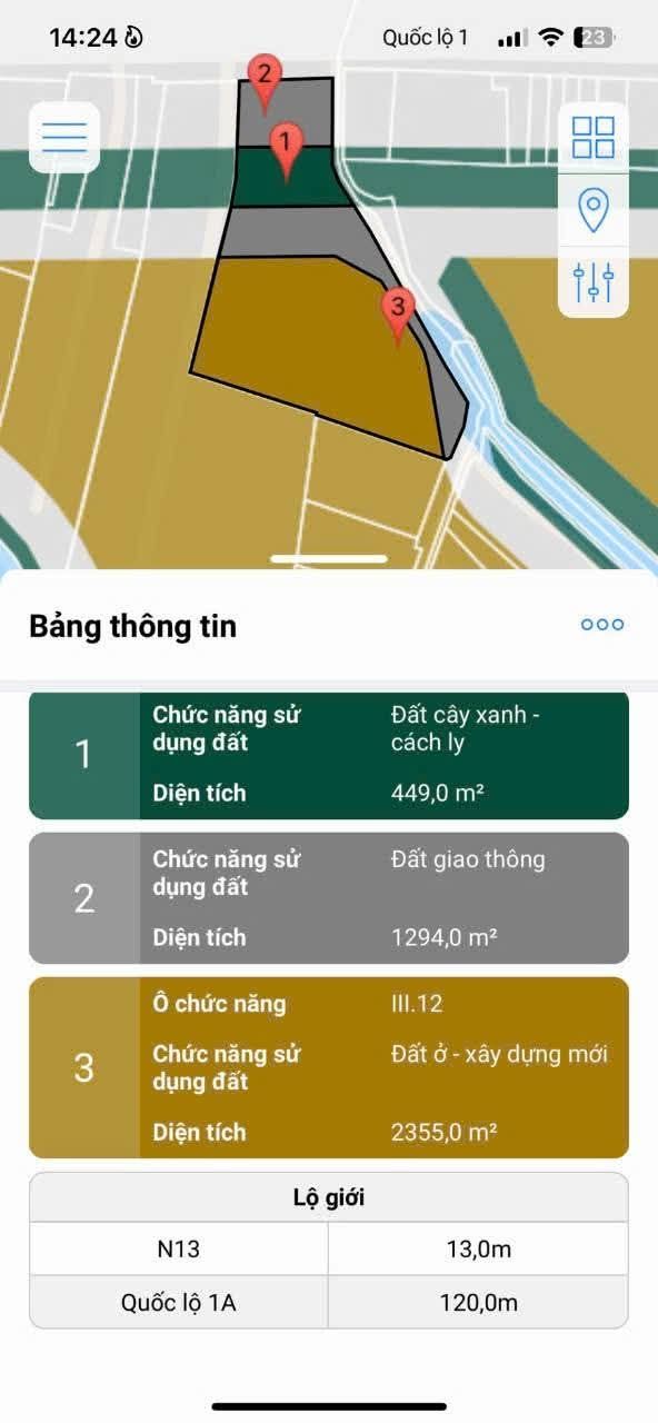 Đất mặt tiền Quốc lộ 1A, phường Thạnh Xuân, quận 12 - Diện tích 4100m², giá chỉ 92 tỷ!