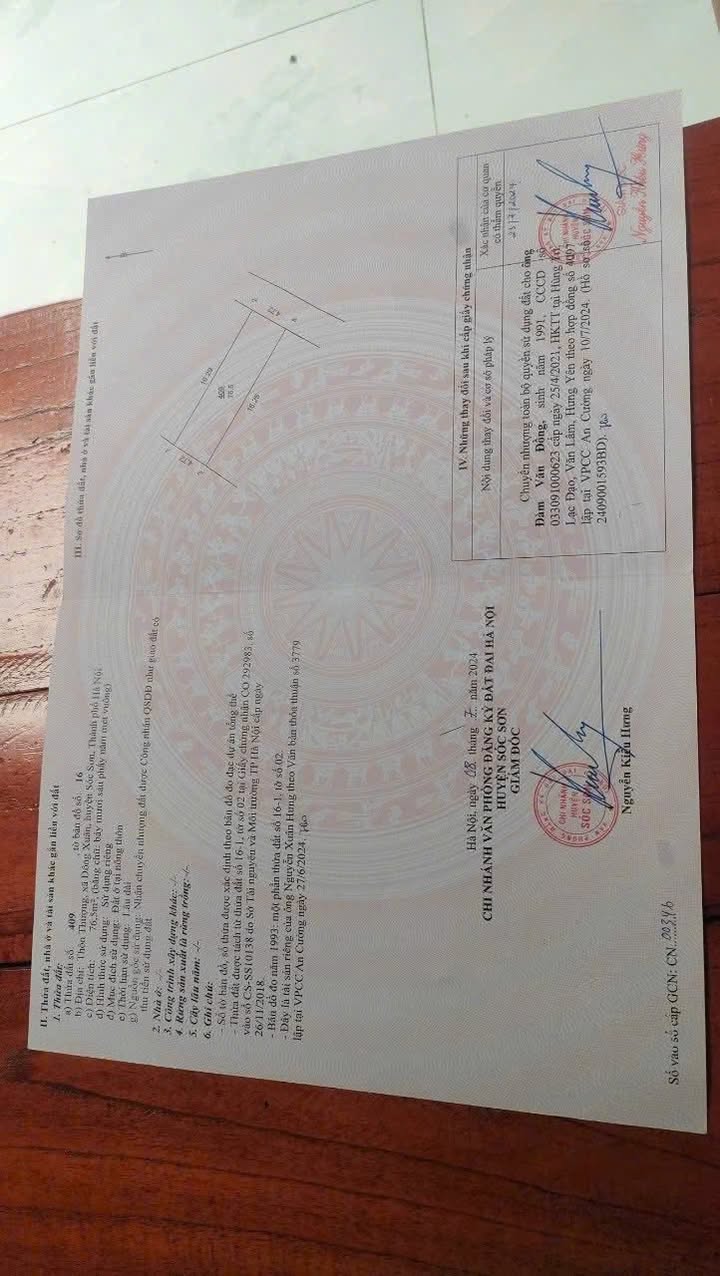 Đất nền Đông Xuân, Sóc Sơn 76,5m² - Mặt tiền đẹp, ô tô vào tận nơi!