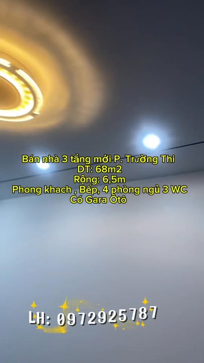 Nhà 3 tầng mới Trường Thi, TP Vinh 68m² - Thiết kế hiện đại, gara ô tô!