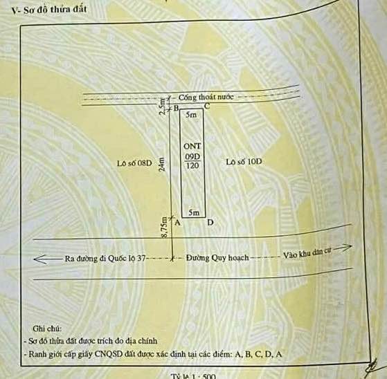 Đất nền khu Ngọc Kim, Tuyên Quang 120m² - Phong thủy tốt, vị trí lý tưởng!