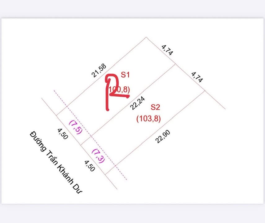 FrontHouse đường Trần Khánh Dư, Hưng Lộc 103m² giá 5.3 tỷ - Sẵn sàng đầu tư!