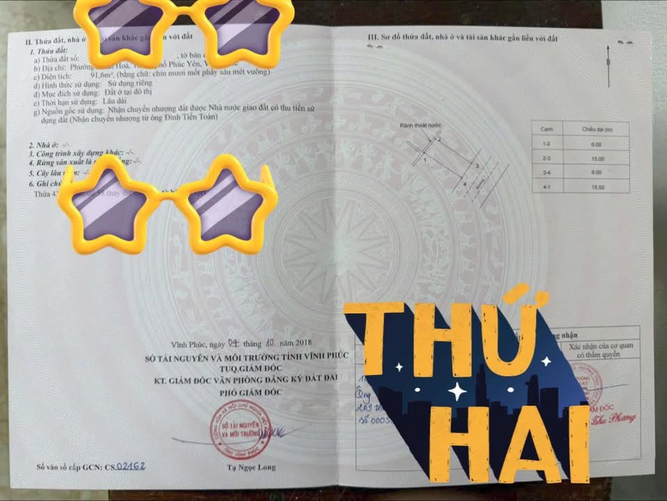 Đất thổ cư Xuân Hoà, Phúc Yên 91.6m² chỉ 2.75 tỷ - Chính chủ bán gấp!