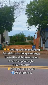 Đất nền Dầu Tiếng, Bình Dương 270m² giá thỏa thuận - Vị trí đẹp thuận lợi kinh doanh!