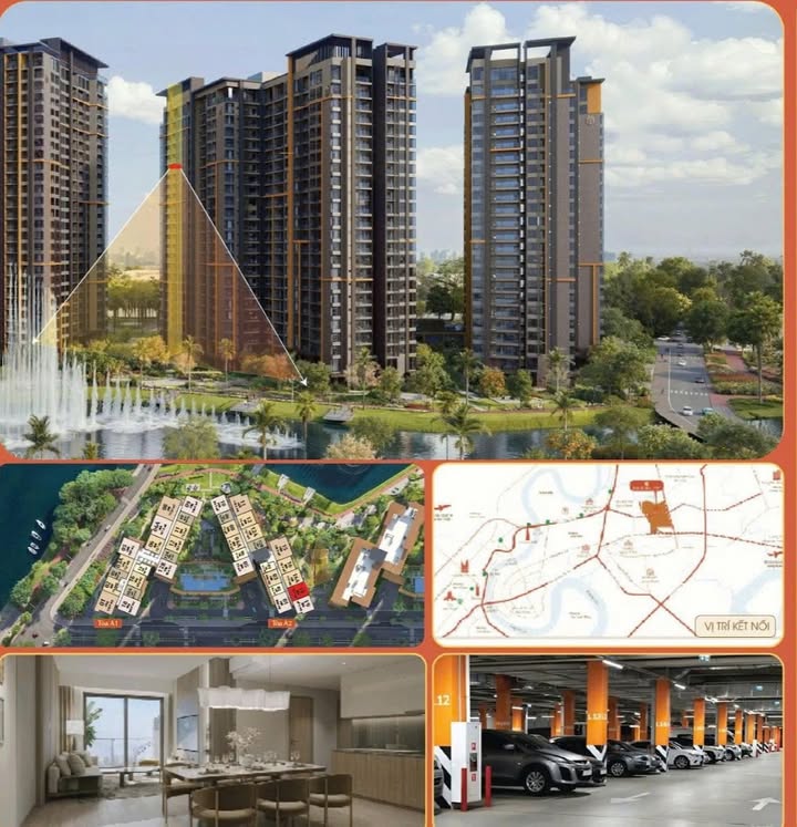 Căn hộ Masteri Park Place - The Global City 72.9m² giá 10 tỷ - Thiết kế vuông vức, view nhạc nước