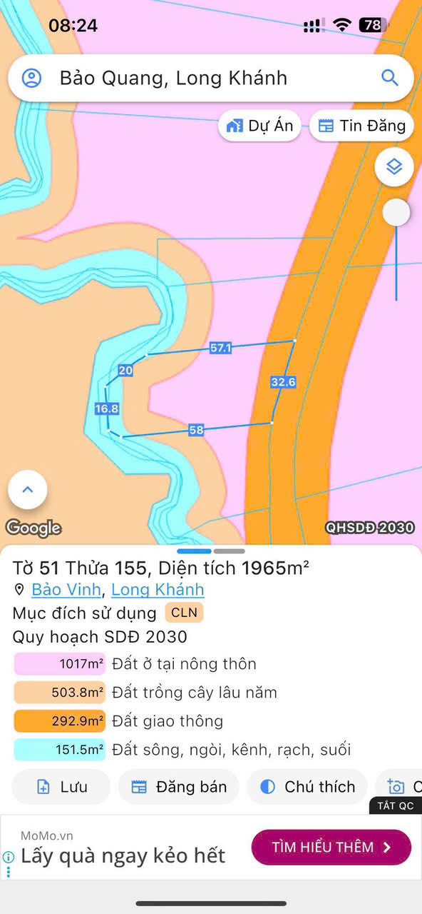 Đất nền Long Khánh 3300m² giá chỉ 5.9 tỷ - Sổ đỏ chính chủ!