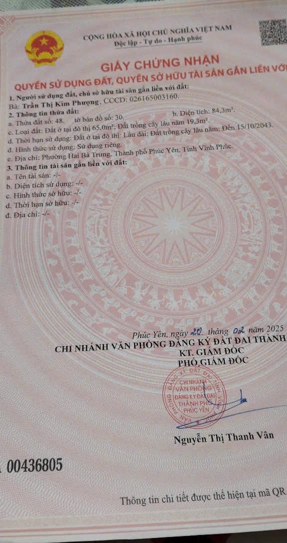 Nhà phố Trưng Nhị Phúc Yên 84m² giá 3 tỷ - Sẵn sàng vào ở ngay!