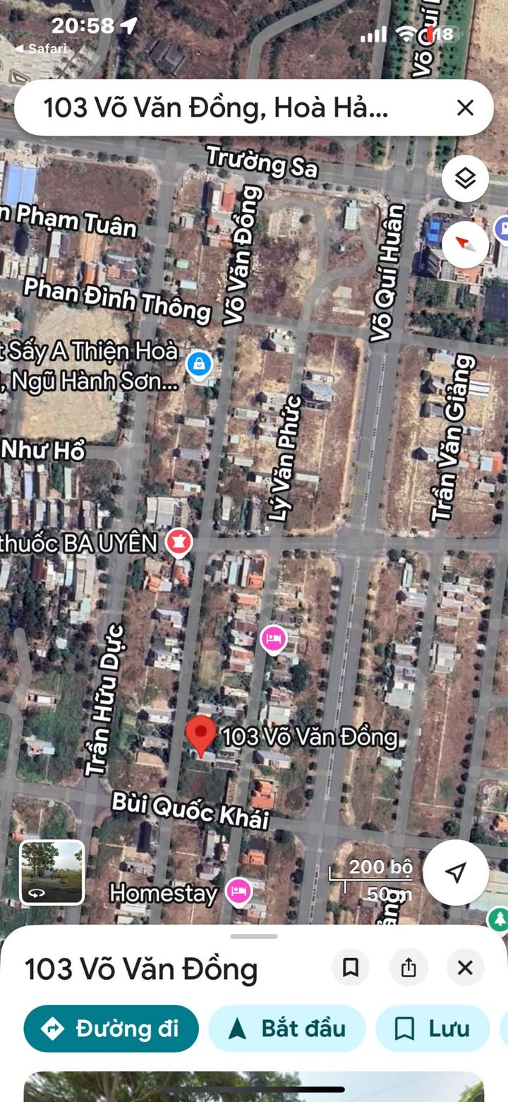 Đất nền đường Võ Văn Đồng, Hòa Hải, 100m² giá 5 tỷ - Cơ hội đầu tư sinh lời!