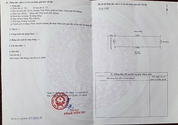 Nhà cấp 4 trên đất 90m² tại Thiên Lôi, Hải Phòng giá 6.3 tỷ - Đường 15m vỉa hè rộng rãi!