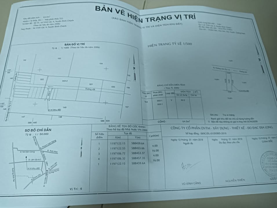 Đất nền Vĩnh Lộc A, Bình Chánh 64m² giá 750 triệu - Chính chủ, đầu tư sinh lời!