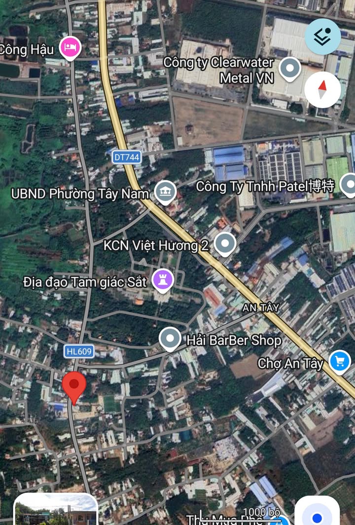 Đất nền chính chủ đường DH609, phường Tây Nam, Bình Dương, 100m² - Giá chỉ 3 tỷ, cơ hội đầu tư sinh lời!