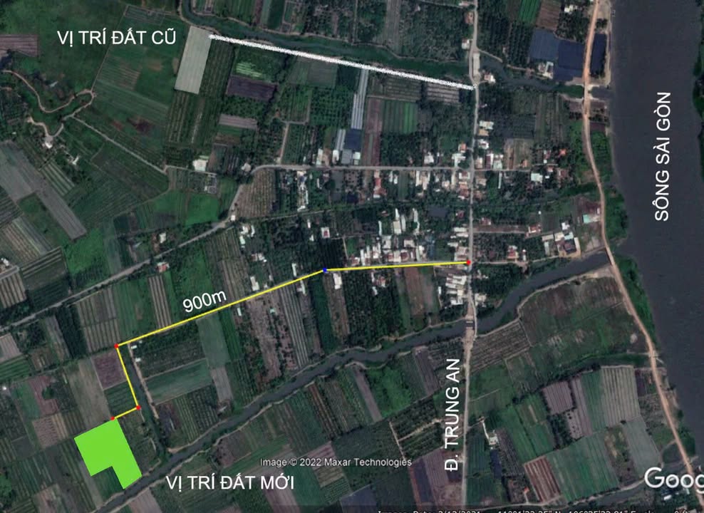 Đất vườn mặt tiền kênh Trung An Củ Chi 10139m² giá 30.417 tỷ - Tiềm năng tăng giá cao!