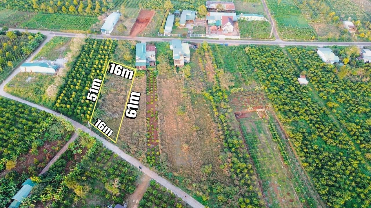 Đất nền Biển Hồ, Pleiku 816m² giá 900 triệu - View sân bay, thích hợp xây nhà vườn!