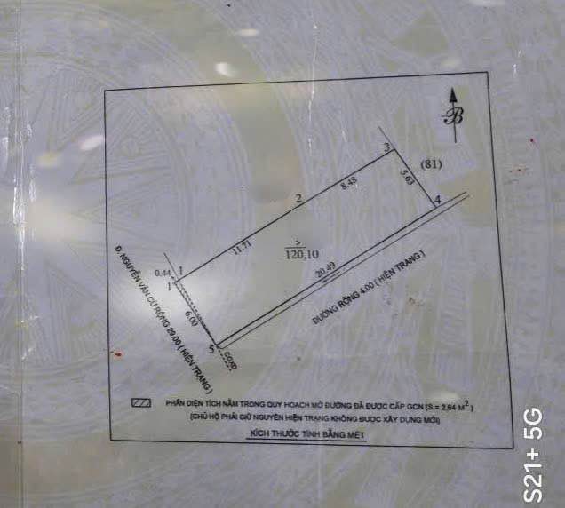 Bán lô góc 120m² mặt đường Nguyễn Văn Cừ, giá 24.5 tỷ - Đầu tư sinh lời cao!