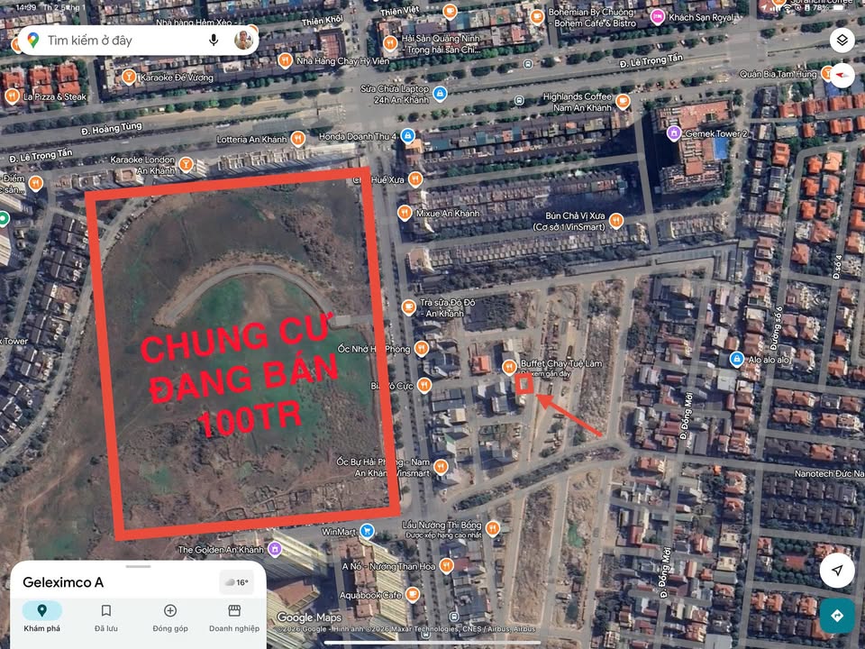 Đất dịch vụ Đồng Mới, Hoài Đức 74.7m² giá thỏa thuận - Lô góc hướng Đông Nam