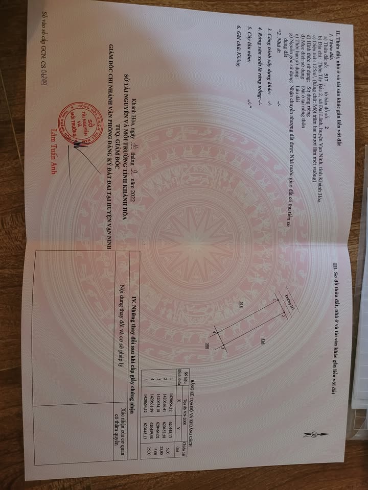 Đất nền Khu Tái Định Cư Đại Lãnh 125m² giá 1.3 tỷ - Cơ hội đầu tư hấp dẫn!