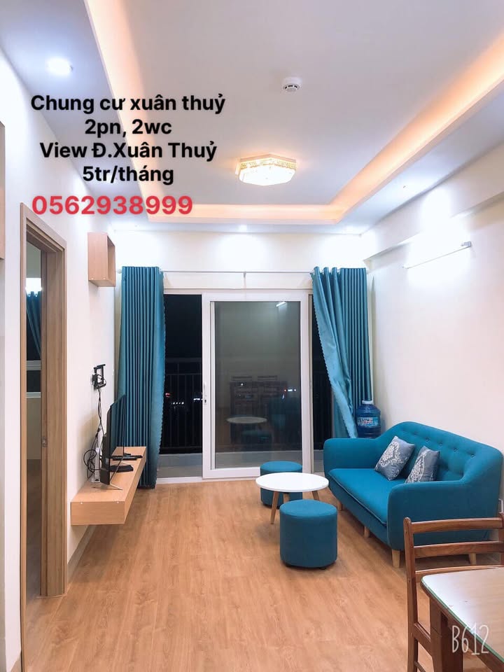 Căn hộ Chung cư Xuân Thủy Quy Nhơn 2PN giá 5 triệu - Full nội thất, sẵn sàng vào ở!