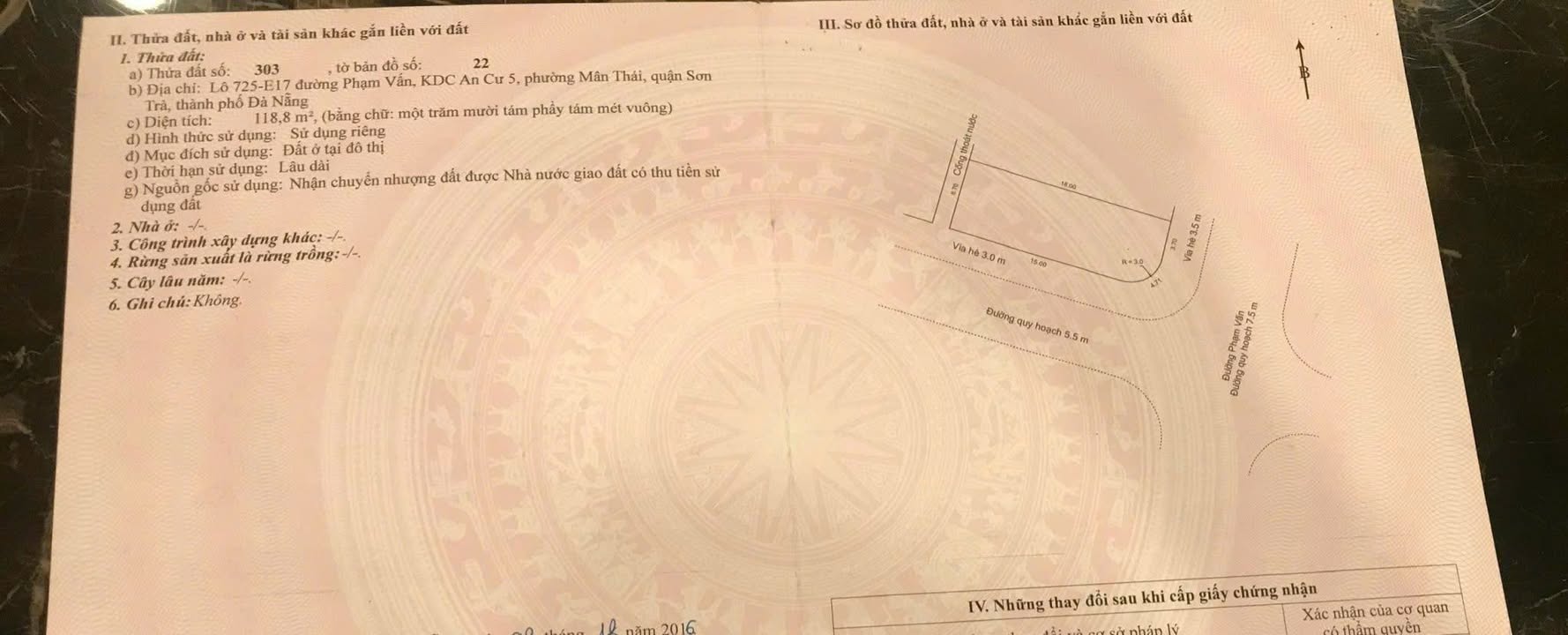 Đất nền góc 2 mặt tiền Phạm Vấn, Sơn Trà 118.8m² giá 17.5 tỷ - Đầu tư sinh lời ngay!