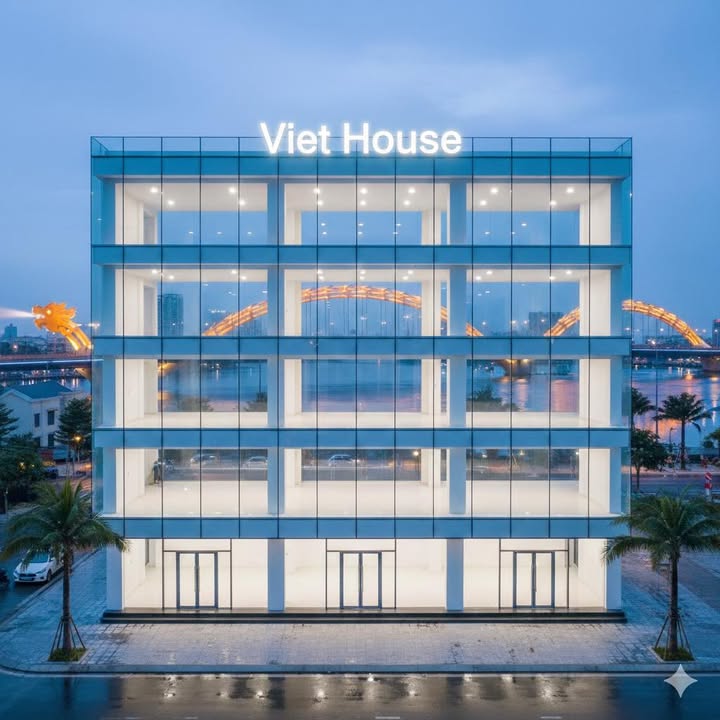 Cho thuê tòa nhà mặt tiền đường 2 Tháng 9, Đà Nẵng 260m² - Vị trí đắc địa gần cầu Rồng!