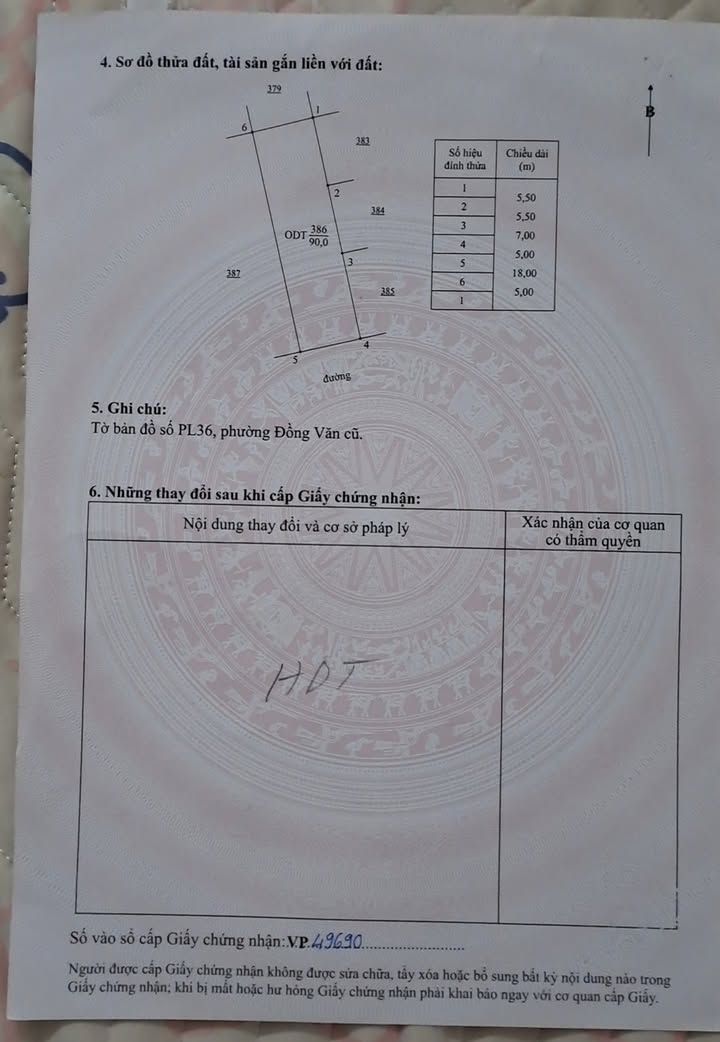 Đất nền Duy Tiên Hà Nam 90m² giá thỏa thuận - Lô đẹp chính chủ!